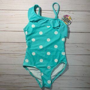 SO Authentic American Heritage Girls One Piece One Shoulder Swimsuit  Size 5/6
